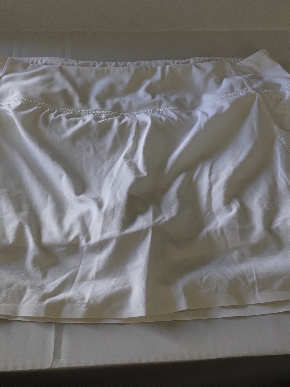 Athleta White Performance Mini Skirt/Skort